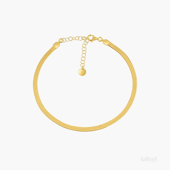 Bransoletka żmijka srebrna pozłacana